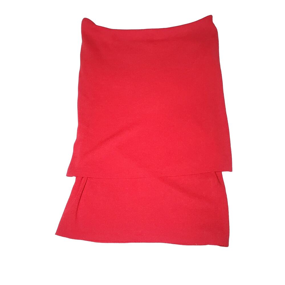 🔥 Zara Tiered Tight Strapless Tank Blouse Women's Medium NWT Top Linen Blend